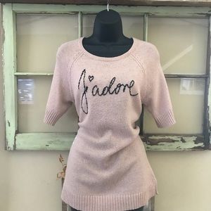 Elle short sleeve sweater